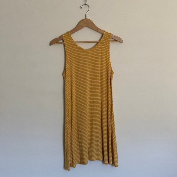 Olivia Rae Dresses & Skirts - Olivia Rae | Yellow Striped Sleeveless Dress